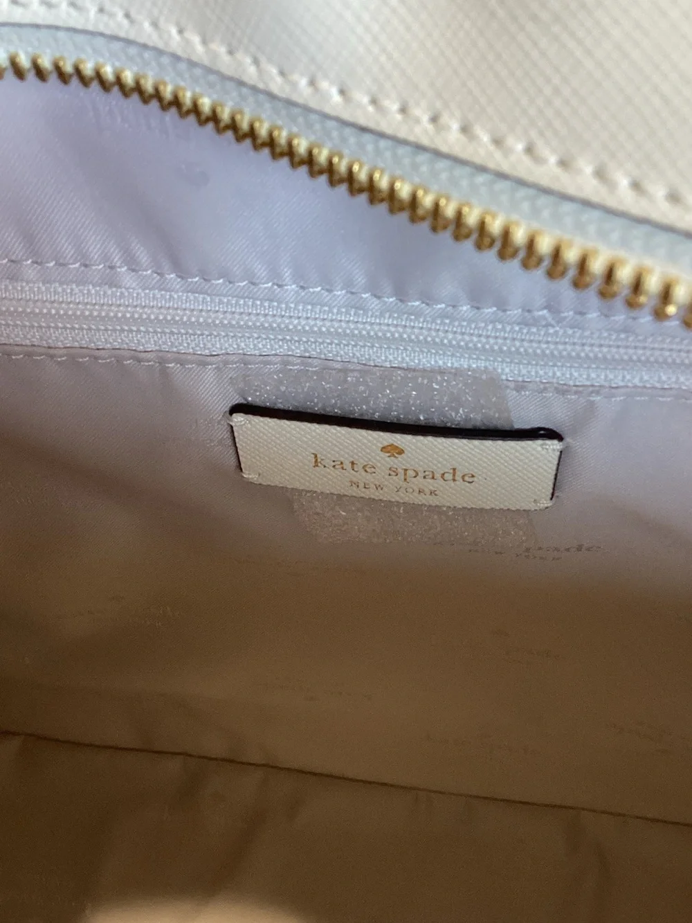 Kate Spade Festive Floral Meringue Leather Tote Bag - Picture 11 of 14